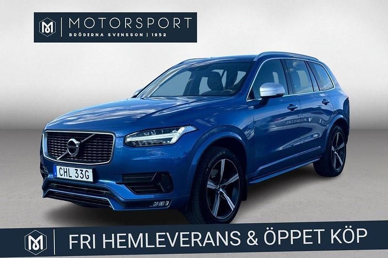 Blå Begagnad 2019 Volvo XC90 R-Design SUV | 424 900 kr (Bra pris) - Bild 1/3