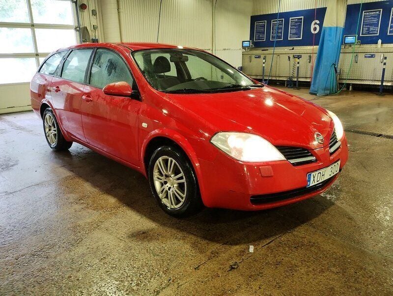Röd Begagnad 2005 Nissan Primera Kombi | 24 500 kr (Lite dyr) - Bild 1/4
