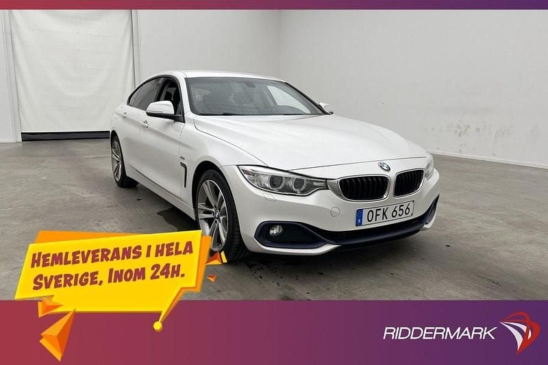 Vit Begagnad 2016 BMW 420 Gran Coupé Sport Line Sportkupé | 189 900 kr (Bra pris) - Bild 1/3