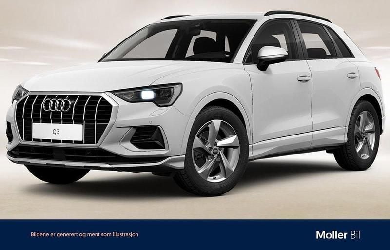Vit (ibisvit) Begagnad 2023 Audi Q3 Proline SUV | 339 000 kr (Marknadspris) - Bild 1/4