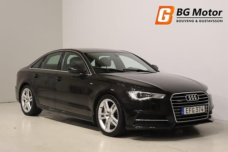 Svart Begagnad 2016 Audi A6 S-Line Sedan | 224 900 kr (Marknadspris) - Bild 1/4