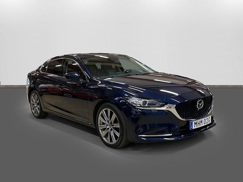 Begagnad Mazda 6 Optimum 194 HK (142 kW) 2019 Blå Sedan