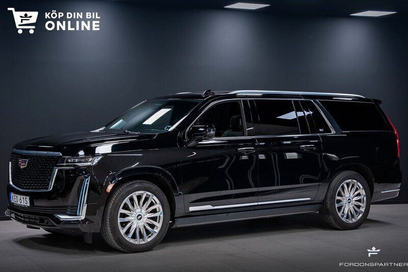 Svart Begagnad 2021 Cadillac Escalade SUV | 1 395 000 kr - Bild 1/4