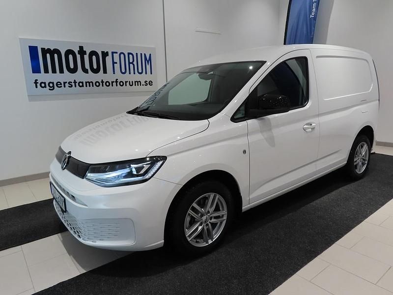 Vit Begagnad 2024 VW Caddy Minibuss | 329 000 kr (Marknadspris) - Bild 1/4