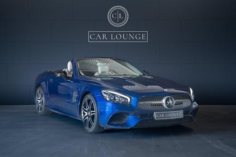 Blå Begagnad 2016 Mercedes SL500 AMG Cab | 829 000 kr - Bild 1/4