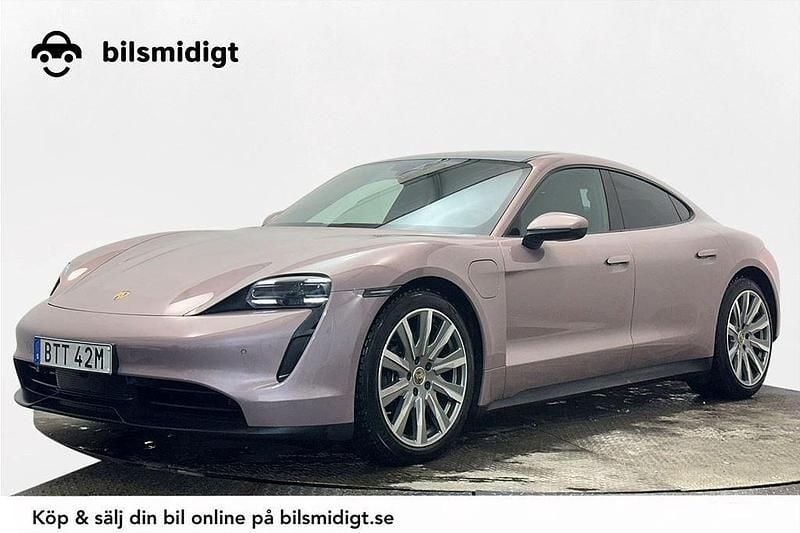 Röd Begagnad 2021 Porsche Taycan Performance Package Sedan | 619 900 kr - Bild 1/3