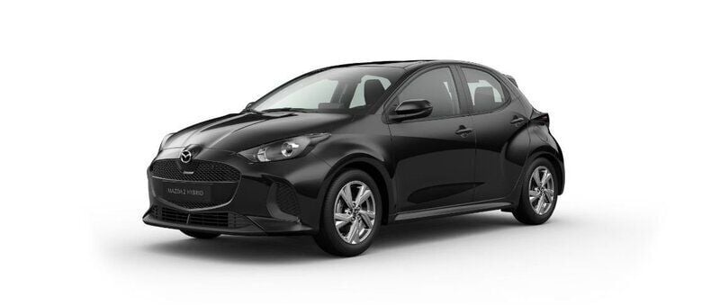 Svart (opera black) Ny 2024 Mazda 2 Exclusive-Line Halvkombi | 264 400 kr (Marknadspris) - Bild 1/1
