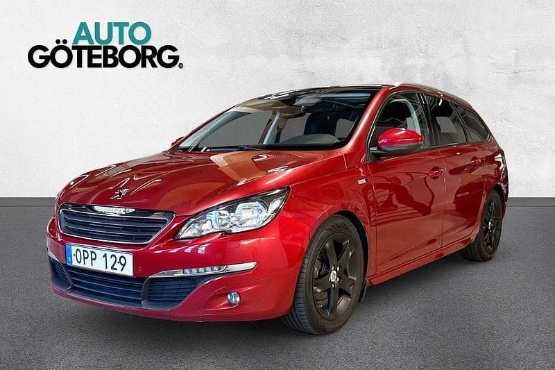 Ljusröd Begagnad 2016 Peugeot 308 Kombi | 94 900 kr (Marknadspris) - Bild 1/3