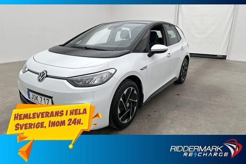 Vit Begagnad 2021 VW ID.3 Pro Performance Halvkombi | 208 900 kr (Marknadspris) - Bild 1/4