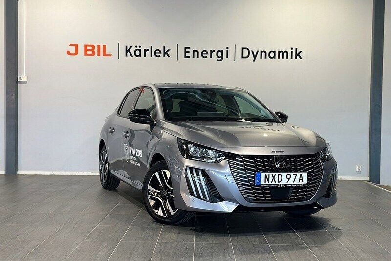 Grå Begagnad 2024 Peugeot 208 Allure Halvkombi | 269 900 kr - Bild 1/4