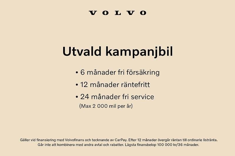 Begagnad Volvo V60 350 HK (257 kW) 2024 Svart Kombi