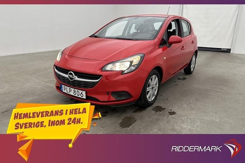 Röd Begagnad 2017 Opel Corsa Enjoy Halvkombi | 104 800 kr (Marknadspris) - Bild 1/3