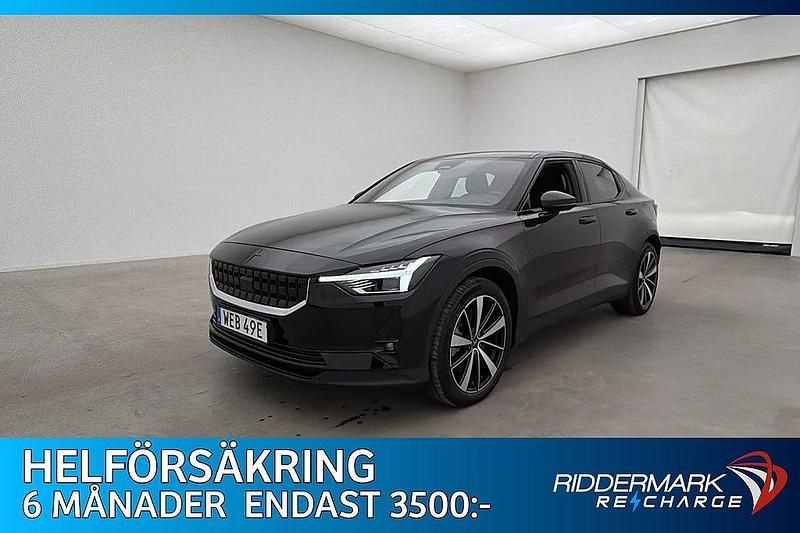 Begagnad Polestar 2 Long Range Dual motor 309 kW (421 HK) 2020 Svart Halvkombi