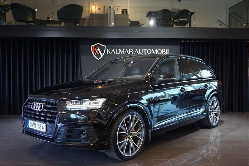 Svart Begagnad 2017 Audi Q7 S-Line SUV | 339 900 kr (Marknadspris) - Bild 1/4