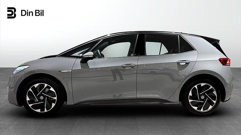 Begagnad VW ID.3 Pro Performance 150 kW (204 HK) 2022 Grå Halvkombi