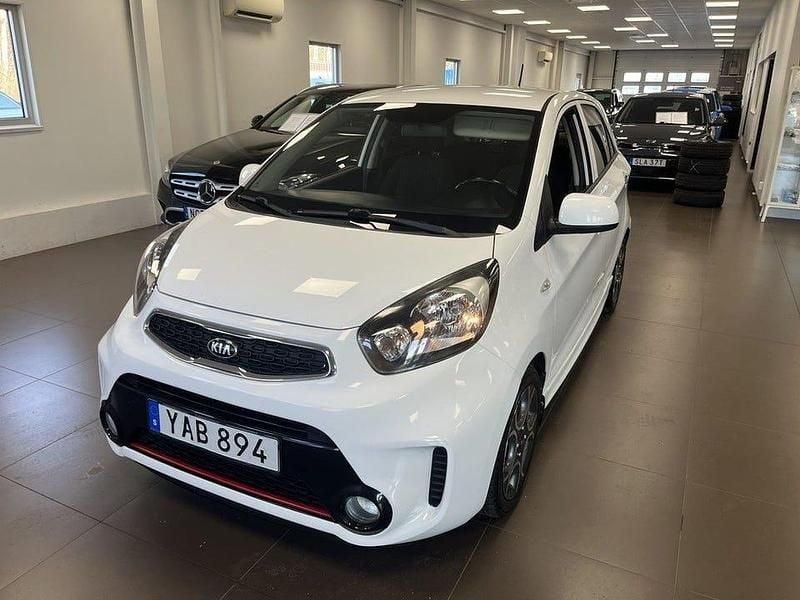 Begagnad Kia Picanto 67 HK (49 kW) 2015 Vit Halvkombi