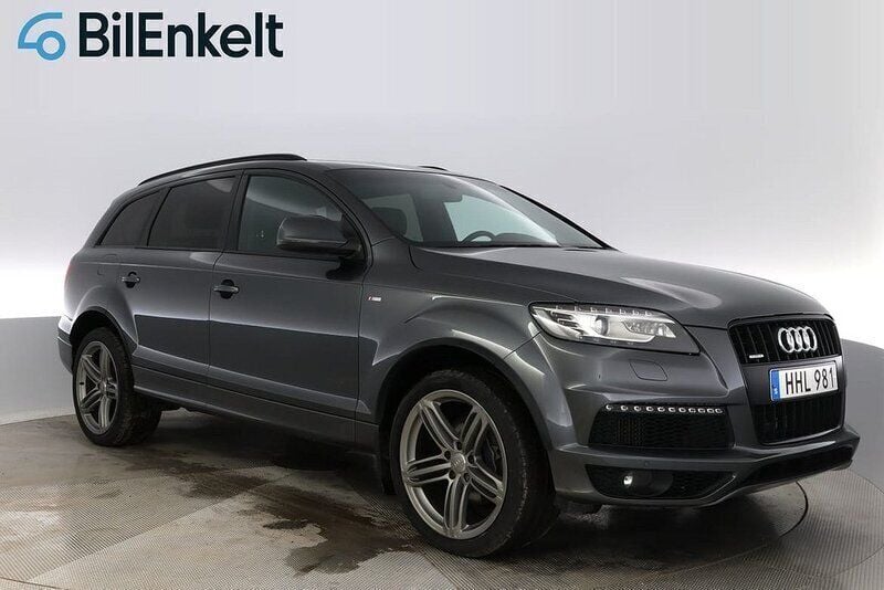 Grå Begagnad 2014 Audi Q7 S-Line SUV | 199 900 kr - Bild 1/4