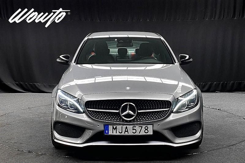 Begagnad Mercedes C450 AMG AMG 367 HK (269 kW) 2015 Palladium silver metallic Sedan
