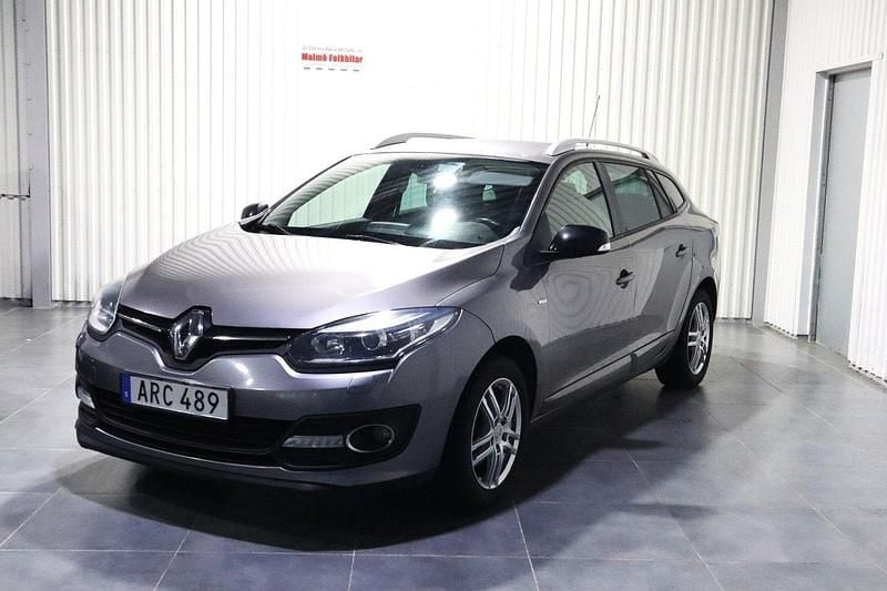 Grå Begagnad 2014 Renault Mégane GrandTour LIMITED Kombi | 55 900 kr (Marknadspris) - Bild 1/4