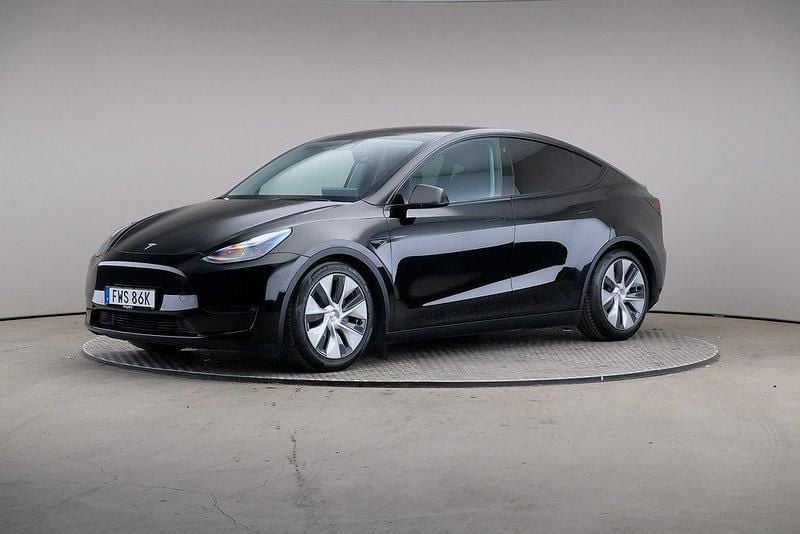 Svart Begagnad 2021 Tesla Model Y Long Range SUV | 365 000 kr (Superpris) - Bild 1/4