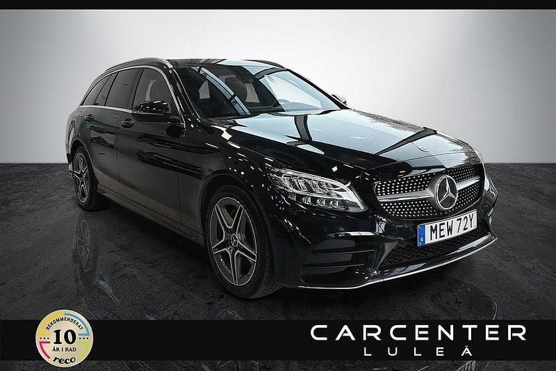 Svart Begagnad 2019 Mercedes C200 AMG line Kombi | 259 900 kr (Marknadspris) - Bild 1/4