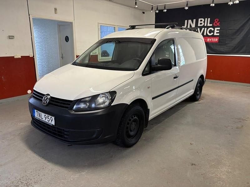 Vit Begagnad 2015 VW Caddy Maxi Minibuss | 54 900 kr (Marknadspris) - Bild 1/4