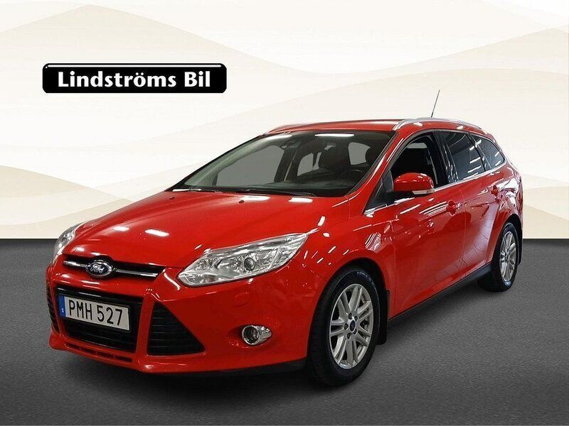 Röd Begagnad 2014 Ford Focus Titanium Kombi | 49 900 kr (Superpris) - Bild 1/3