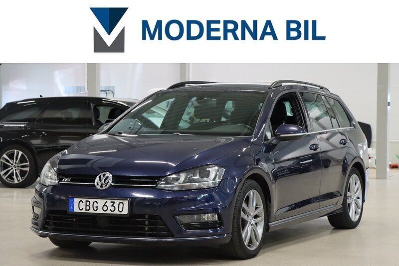 Mörkblå (blå) Begagnad 2016 VW Golf VII GT Kombi | 109 400 kr (Bra pris) - Bild 1/4