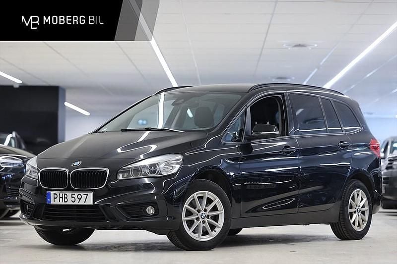 Begagnad BMW 218 Gran Tourer Advantage 2017 Svart Minibuss