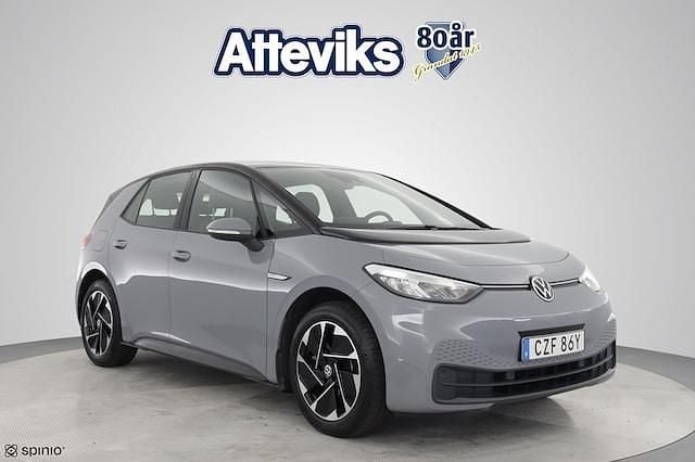 Grå Begagnad 2022 VW ID.3 Pro Performance Halvkombi | 259 700 kr (Marknadspris) - Bild 1/4