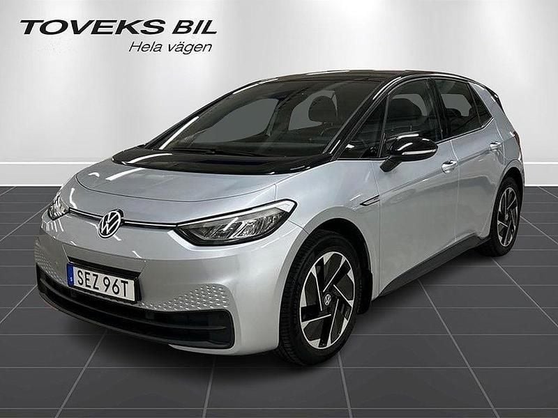 Silver Begagnad 2020 VW ID.3 Pro Halvkombi | 217 800 kr (Bra pris) - Bild 1/4