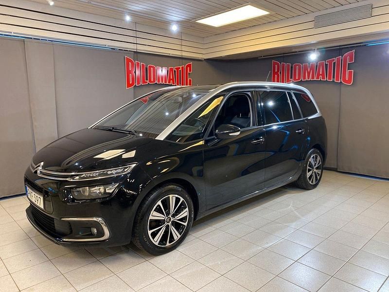 Svart Begagnad 2017 Citroën Grand C4 Picasso Shine Minibuss | 119 000 kr (Bra pris) - Bild 1/4