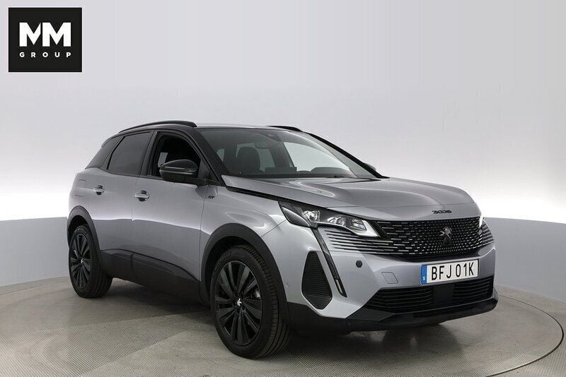 Grå Begagnad 2022 Peugeot 3008 GT-line SUV | 275 000 kr (Marknadspris) - Bild 1/4