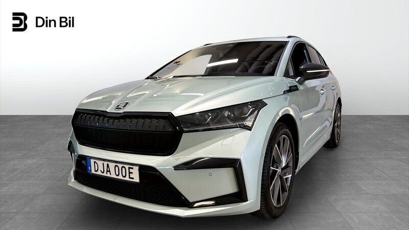 Silver Begagnad 2022 Skoda Enyaq iV SportLine SUV | 384 900 kr (Bra pris) - Bild 1/4