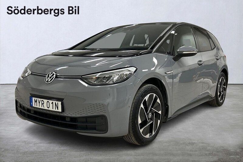 Grå Begagnad 2023 VW ID.3 Pro Performance Halvkombi | 299 700 kr (Bra pris) - Bild 1/4