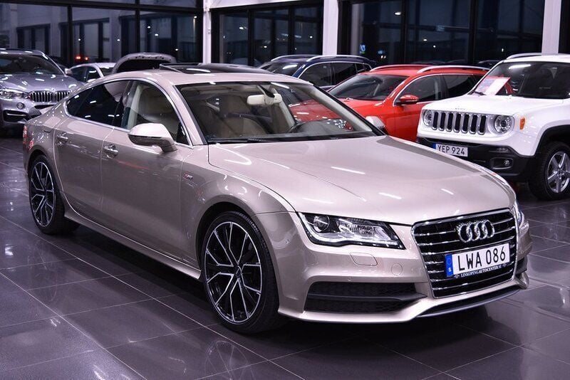 Begagnad Audi A7 Sportback S-Line 245 HK (180 kW) 2011 Ljusbrun (brun) Halvkombi