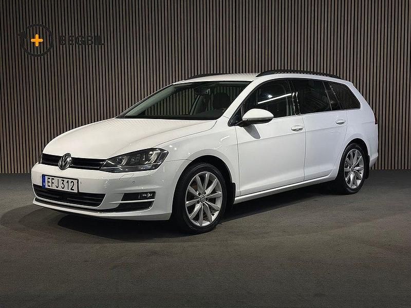 Vit Begagnad 2014 VW Golf VII Kombi | 99 400 kr (Marknadspris) - Bild 1/4