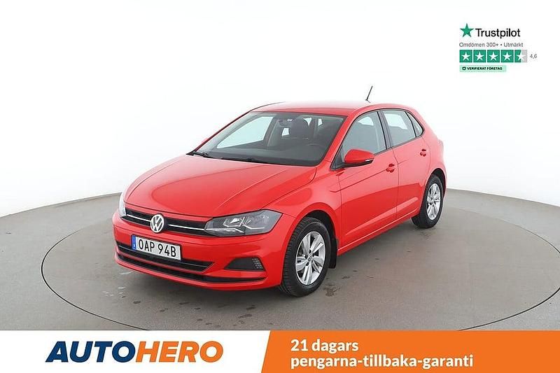 Röd Begagnad 2019 VW Polo Halvkombi | 124 000 kr (Marknadspris) - Bild 1/4