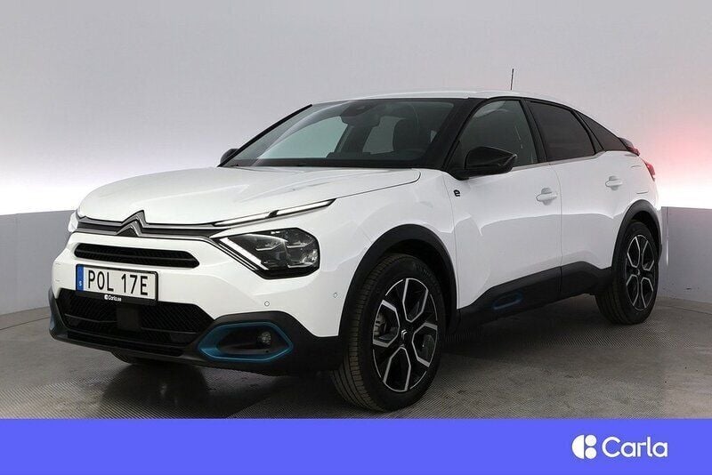 Vit Begagnad 2022 Citroën e-C4 Shine Halvkombi | 223 900 kr (Marknadspris) - Bild 1/4