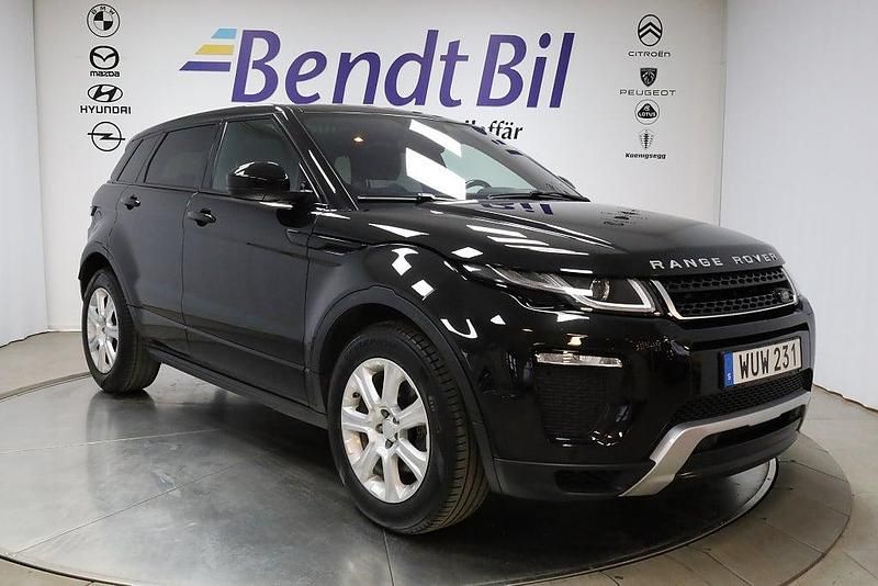 Svart Begagnad 2016 Land Rover Range Rover evoque SUV | 215 400 kr (Marknadspris) - Bild 1/3