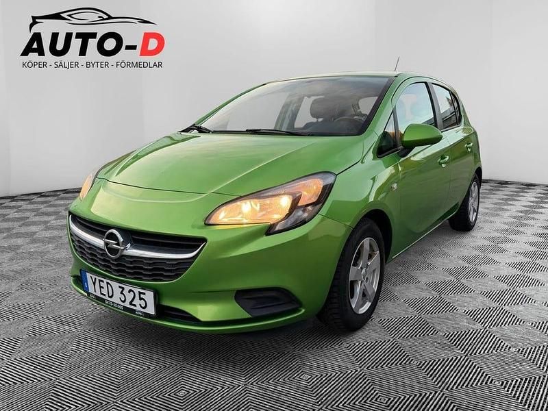 Grön Begagnad 2016 Opel Corsa Enjoy Halvkombi | 47 900 kr (Marknadspris) - Bild 1/4