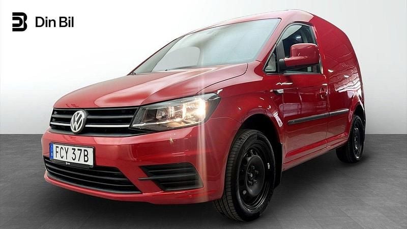 Röd Begagnad 2019 VW Caddy Comfortline Minibuss | 169 900 kr (Bra pris) - Bild 1/4