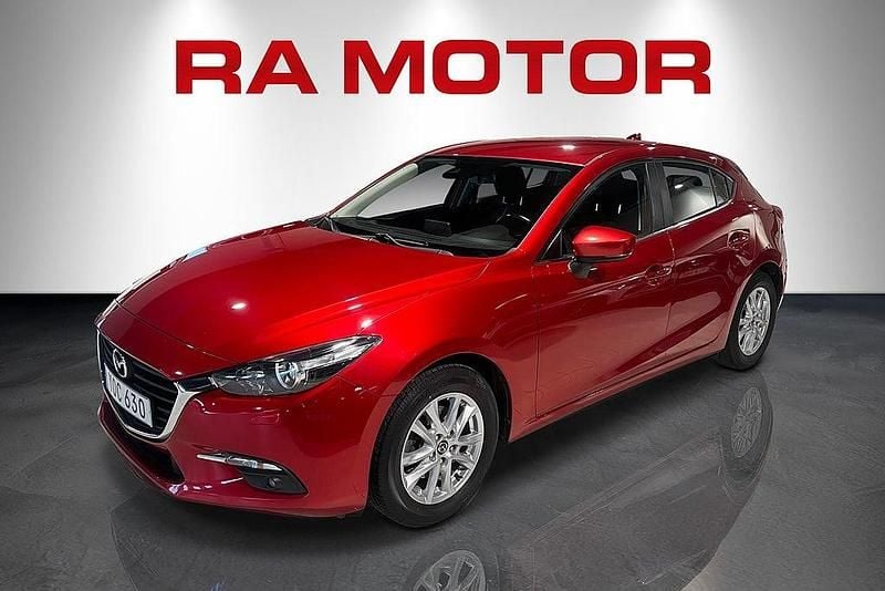 Röd Begagnad 2017 Mazda 3 Core Halvkombi | 119 900 kr (Bra pris) - Bild 1/4