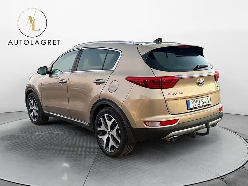 Begagnad Kia Sportage GT-Line 185 HK (136 kW) 2017 Gul SUV