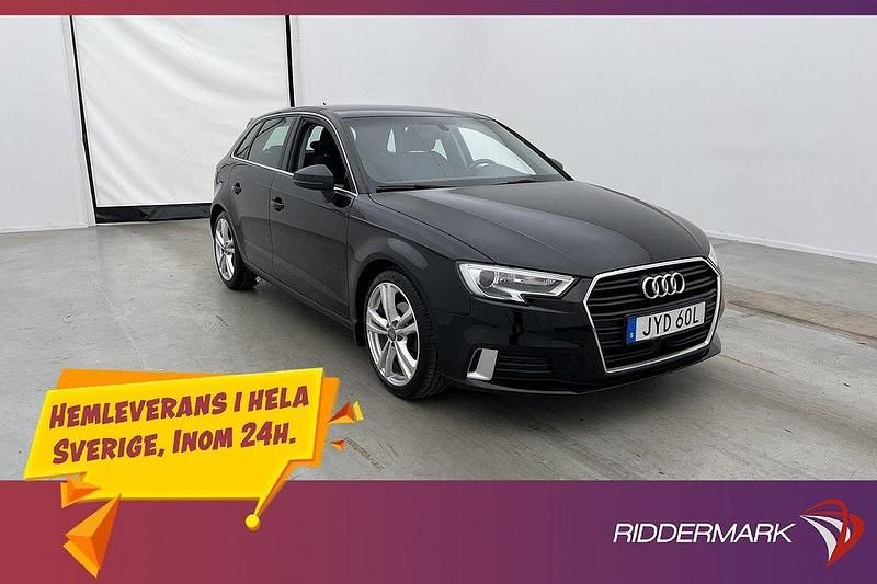 Svart Begagnad 2019 Audi A3 Sportback Proline Halvkombi | 168 700 kr (Marknadspris) - Bild 1/3