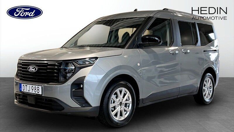 Grå (silver) Ny 2024 Ford Tourneo Courier Titanium Minibuss | 212 441 kr (Superpris) - Bild 1/4