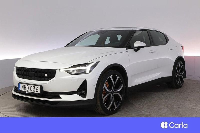 Vit Begagnad 2020 Polestar 2 Performance Sedan | 364 900 kr - Bild 1/4