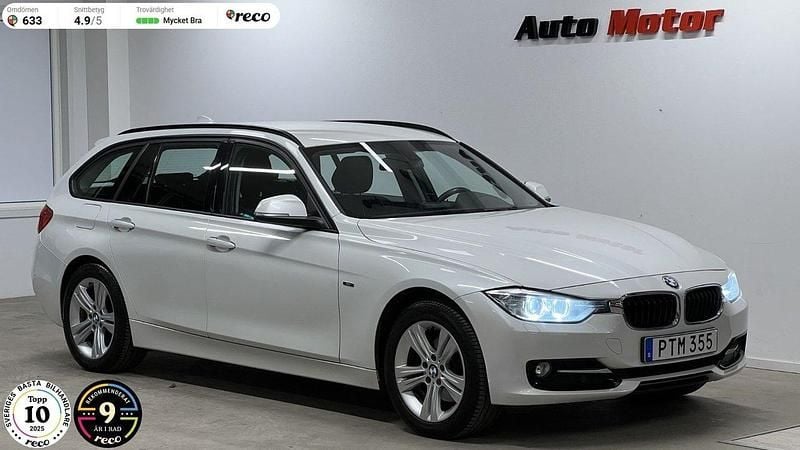 Vit Begagnad 2013 BMW 320 Sport Line Kombi | 139 900 kr (Lite dyr) - Bild 1/3