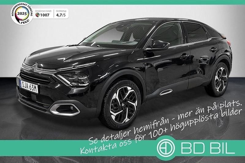 Begagnad Citroën C4 PureTech 131 HK (96 kW) 2023 Svartmetallic Halvkombi