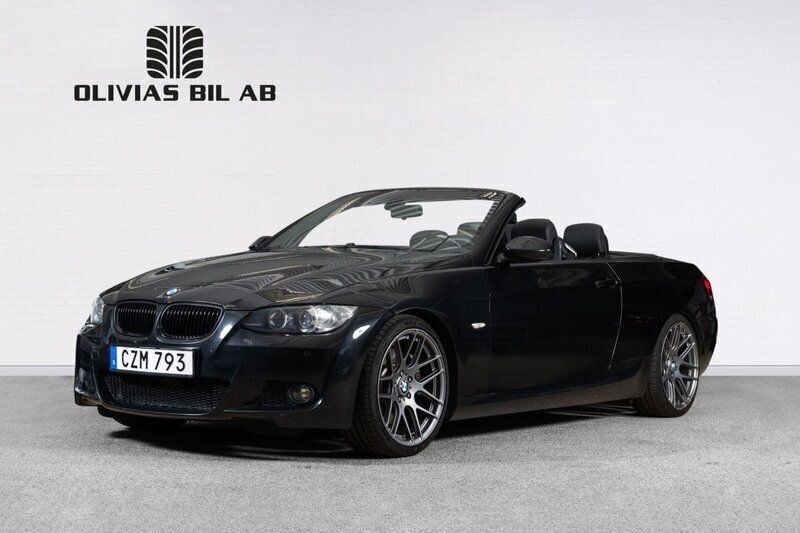 Svart Begagnad 2007 BMW 330 Cabriolet M Sport Cab | 149 400 kr (Superpris) - Bild 1/4